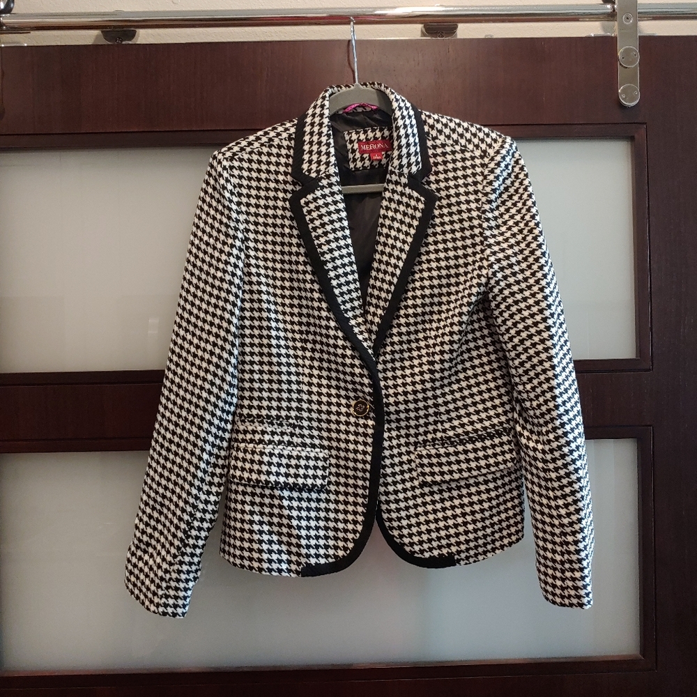 Merona Houndstooth Pattern Blazer